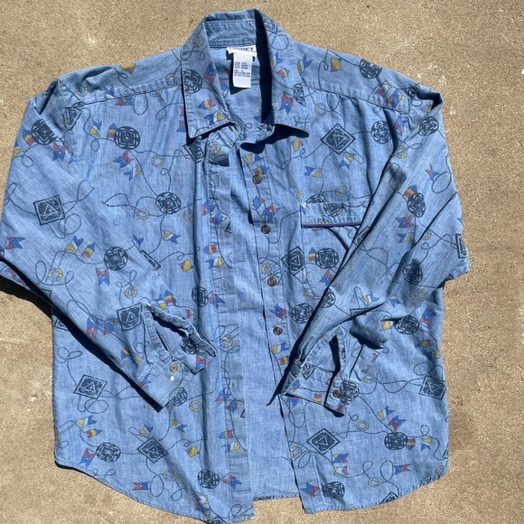 Koret vintg 80s button up - Picture 3 of 3